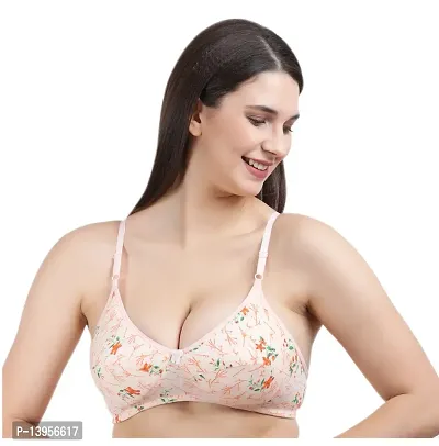 Livenice printed padded bra for women girls ladies peach pink lemon-thumb4