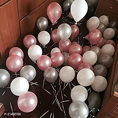 Presents Happy Birthday Decoration Combo 43Pcs Set Foil Banner And Balloons For Girls Adult Wife Girl Friend 1st 30th Birthday Party Decoration pack of 43 pink silver white 43pc-thumb2