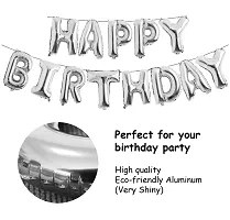 Presents Happy Birthday Decoration Combo 43Pcs Set Foil Banner And Balloons For Girls Adult Wife Girl Friend 1st 30th Birthday Party Decoration pack of 43 pink silver white 43pc-thumb3