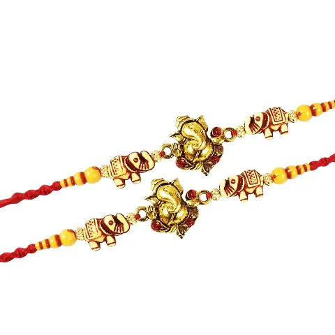 Designer Beautiful Rakhi For Brother (Pack Of 2)