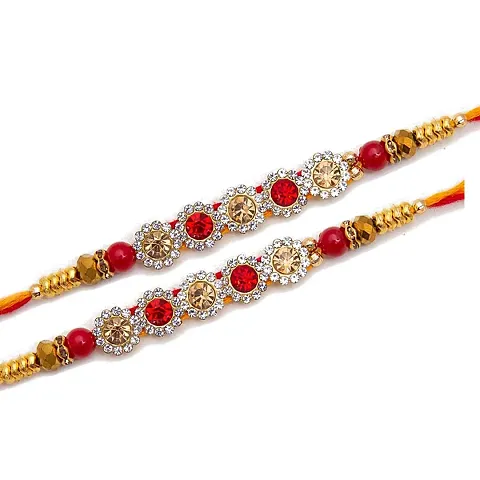 Designer Beautiful Rakhi For Brother (Pack Of 2)