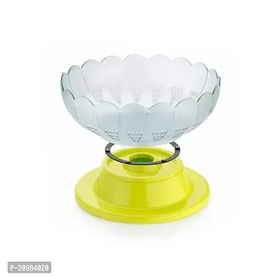 RK HUB Plastic Revolving Fruit Basket (Yellow)-thumb3