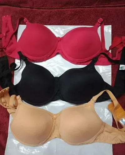 Women Solid Padded Bra Combo