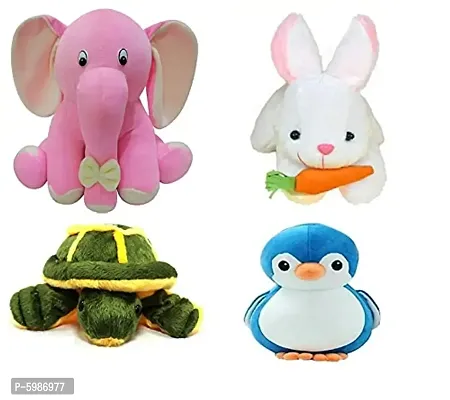 Pack of 4 Elegant Soft Toys Combo Set appu Elephant (25 cm)-thumb0