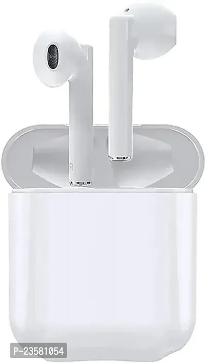 Sanjus New i-12 Red Box Wireless Bluetooth Powerful Bass Long Lasting Battery Earbuds Bluetooth Headset  (White, True Wireless)-thumb2
