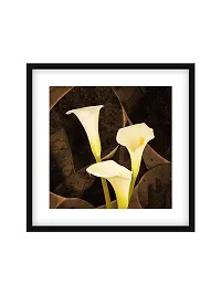 999STORE Brown And Yellow kaner Flower(Canvas_35X35 cms_Brown Poster062)-thumb1