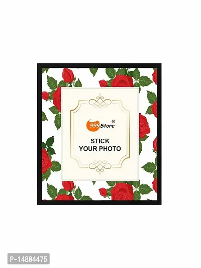 999STORE Red Rose With Green Leaf pattern photo frames hanging for wall painting photo frames for wall decoration PFP-139-thumb2