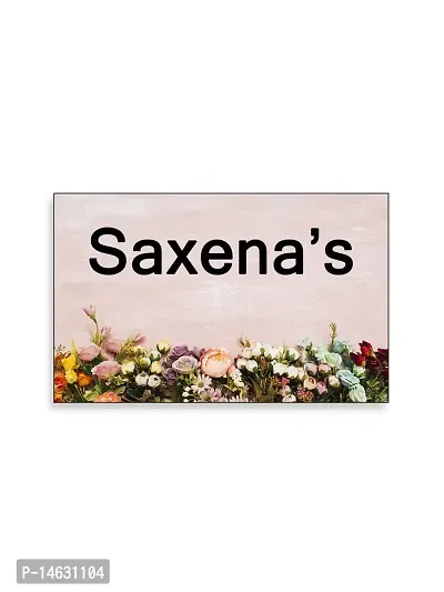999Store Printed Floral For House Name Plate (Mdf_12 X7.5 Inches_Multi)