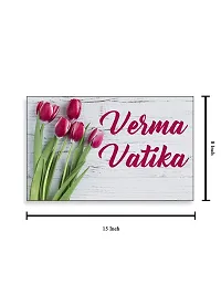 999Store Printed Flowers for Hotel Name Plate (MDF_12 X7.5 Inches_Multi)-thumb3