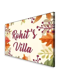 999Store Printed Floral for House Name Plate (MDF_12 X7.5 Inches_Multi)-thumb2