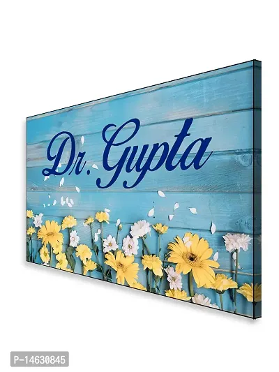 999Store Printed Wooden And Flowers For Home Name Plate (Mdf_12 X7.5 Inches_Multi)-thumb3