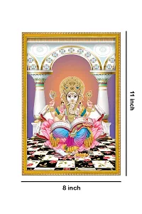 999STORE Lord Ganesha Photo Painting With Photo Frame For Mandir/Temple Ganesha Photo Frames For Wall (MDF  Fiber_12X8 Inches) God0120-thumb3