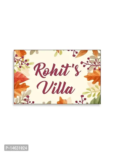 999Store Printed Floral for House Name Plate (MDF_12 X7.5 Inches_Multi)-thumb2