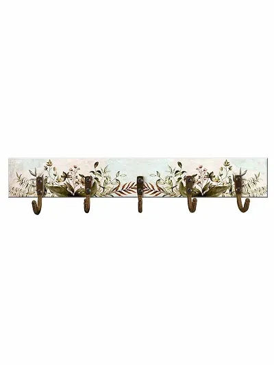 999STORE Green Leaves Modern Wall Art Wall Hanger Door Hangers for Mount Hook Hanger for Hanging Keys,Clothes,Towel Steel Hook Hanger010