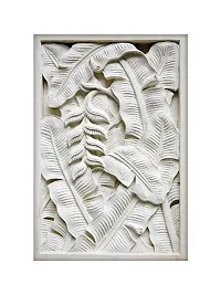 999Store 3D Print Latest Door Living Room Bed Room Home Hall Wall Stickers Sheet roll Mural Wallpaper 3D Large White Banana Leaves Mural wallpaper for living room ( Vinyl Self Adhesive 24X36 Inches ) NonW230837-thumb1