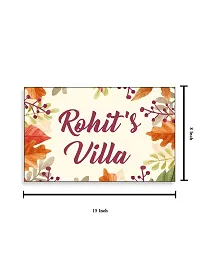 999Store Printed Floral for House Name Plate (MDF_12 X7.5 Inches_Multi)-thumb3