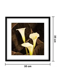 999STORE Brown And Yellow kaner Flower(Canvas_35X35 cms_Brown Poster062)-thumb3