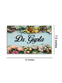 999Store Printed Floral for House Name Plate (MDF_12 X7.5 Inches_Multi)-thumb3