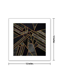 999STORE Black and Golden abstract Poster (Canvas_35X35 cms_Black PosterLPSZ1059)-thumb2