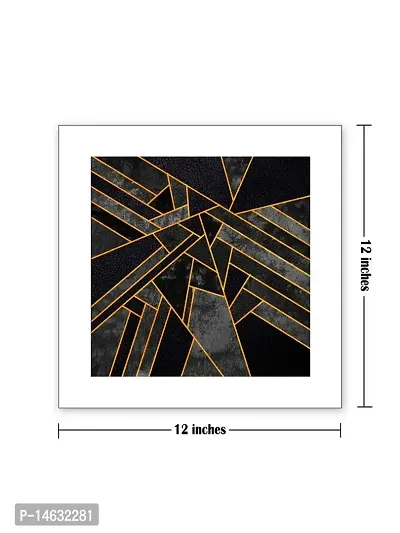 999STORE Black and Golden abstract Poster (Canvas_35X35 cms_Black PosterLPSZ1059)-thumb3