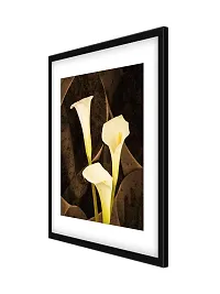 999STORE Brown And Yellow kaner Flower(Canvas_35X35 cms_Brown Poster062)-thumb2