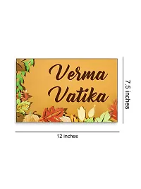 999Store Printed Autumn Leaves for Home Name Plate (MDF_12 X7.5 Inches_Multi)-thumb3