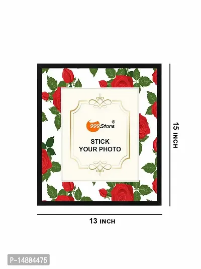 999STORE Red Rose With Green Leaf pattern photo frames hanging for wall painting photo frames for wall decoration PFP-139-thumb4