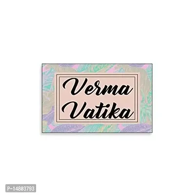 999Store Printed Unframed Floral Name Plate For House ( Size: 12X7.5 Inches)