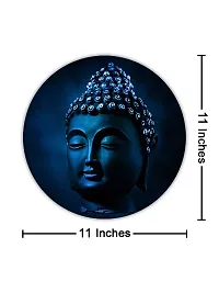 999STORE buddha Face Navy Color Round Shape Wall Painting (MDF_11X11 Inch_Multi) RPainting003-thumb4