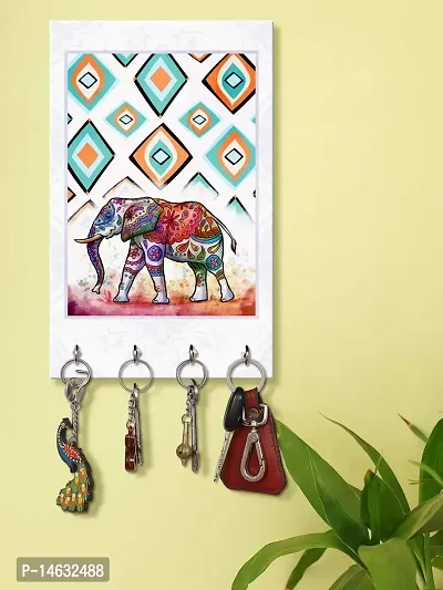 Buy 999STORE Wall Hanger Sticky Hook Holder Wall Mount Hanger Organizer  Decorative Elephant Key Stand for Wall (MDF_7.5X12 Inch_Multi)  KeyholderP040 Online In India At Discounted Prices