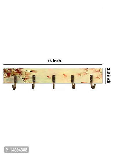 999STORE Abstract Flower Wall Hanger Steel Hooks Wall Hanger 5 Hooks for Clothes and Towel in Bathroom and Living Room Hanger093-thumb4