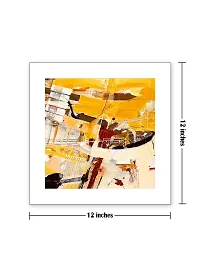 999STORE Abstract Pattern Poster (Canvas_35X35 cms_Yellow PosterLPSZ1053)-thumb1