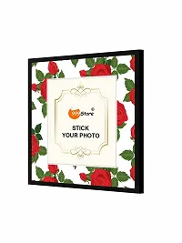 999STORE Red Rose With Green Leaf pattern photo frames hanging for wall painting photo frames for wall decoration PFP-139-thumb2