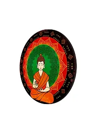 999STORE Blessing Buddha Round Shape Wall Painting (MDF_11X11 Inch_Multi) RPainting027-thumb2