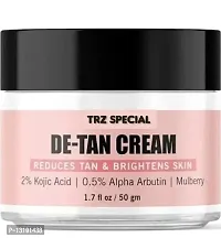 TRZ De-Tan Cream for Tan Removal, Exfoliation  Soft-Smooth Skin - 100% Natural Cream-thumb2