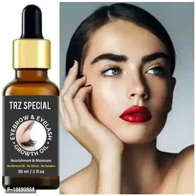 Eyebrow  Eyelash Growth Oil With Natural Ingredients For Long  Thick Eyebrows  Eyelashes-thumb0