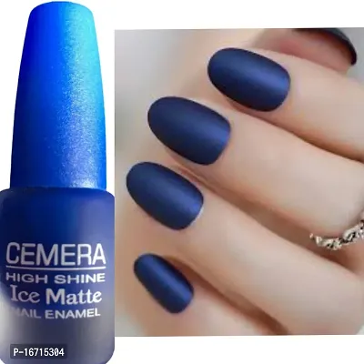 Cemera Ice Matte Nail Polish Blue Matte 7 mL: Buy Cemera Ice Matte Nail  Polish Blue Matte 7 mL at Best Prices in India - Snapdeal