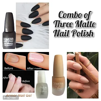 Manicure Design Classics black, elegant matte nails with a glossy rose  Stock Photo | Adobe Stock