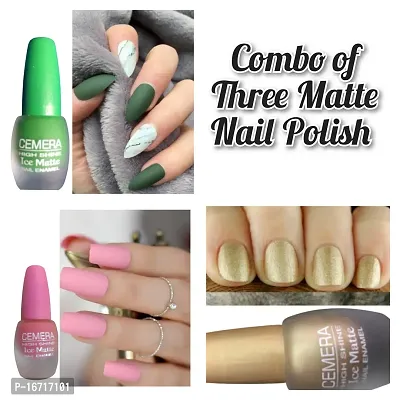 Cemera HIGH SHINE ICE MATTE NAIL POLISH BABY PINK|BLACK|GREY PACK OF 3 ,  7ML * 3 MULTICOLOR - Price in India, Buy Cemera HIGH SHINE ICE MATTE NAIL  POLISH BABY PINK|BLACK|GREY PACK