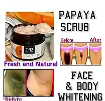 Papaya Scrub For Dark Spot Remover|De-Tan Remover|Skin Whitening Scrub For Face-thumb2