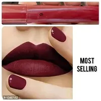 Long Wear Burgundy Matte Lipstick Waterproof  Smudge Proof Non Transfer Long Stay.   ..-thumb1