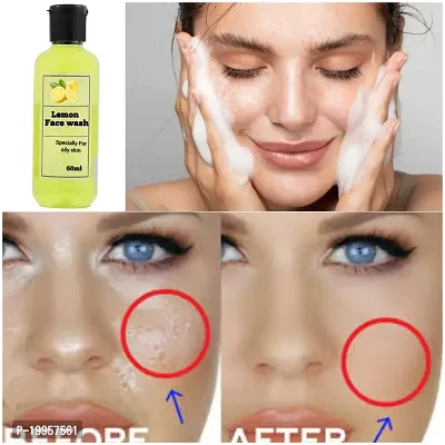 Lemon face wash for Lemon Brightening Face Wash, Oil Clear and Fruit Infused with Lemon Extracts  Active Fruit Boosters, Lemon Face Wash for Oily Skin
