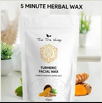 Turmeric Full Body Wax Powder, 10 min Painless Herbal Hair Removal Waxing Powder, Easy to use at home, No chemicals - No Irritation, No Skin rashes-thumb2