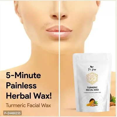 Turmeric Full Body Wax Powder, 10 min Painless Herbal Hair Removal Waxing Powder, Easy to use at home, No chemicals - No Irritation, No Skin rashes-thumb4