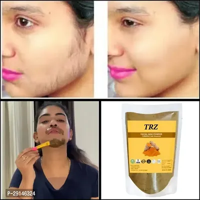 TRZ Face Hair Removal Powder For Eyebrows, Upper Lips, Forehead, Chin  Sideburns No Redness  No Burning | Salon Like Results