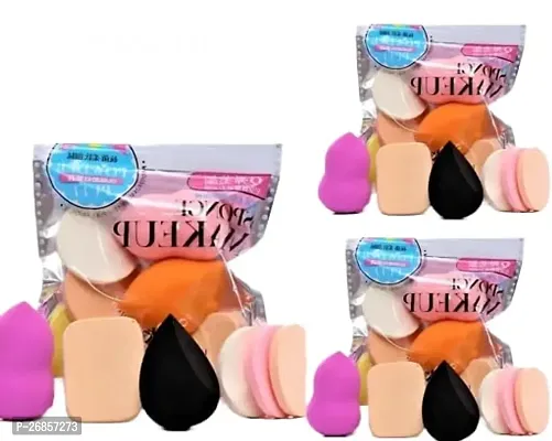 Make Up Sponge Beauty Blender Puff Set Of 6-thumb0