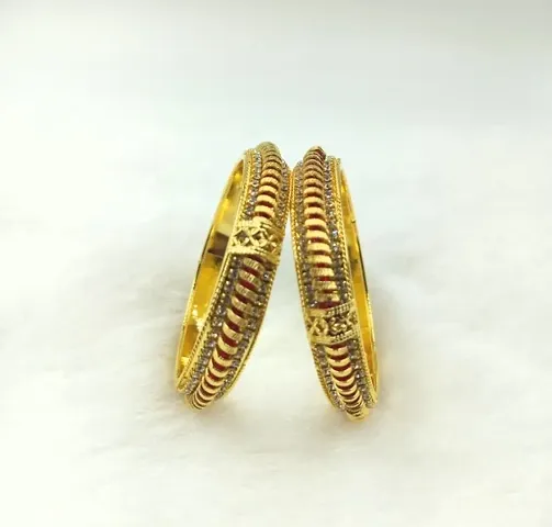 Fancy Alloy Bangles Set for Women 2 Pieces