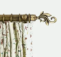 Chitra Zinc Alloy Dyna Curtain Finial (Without Curtain Support) , Antique Brass / Pack of 1 Pair-thumb2