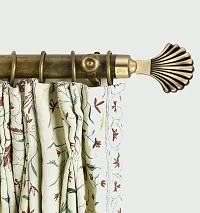 Chitra Zinc Alloy Anne Curtain Finial (Without Curtain Support) , Antique Brass / Pack of 1 Pair-thumb1