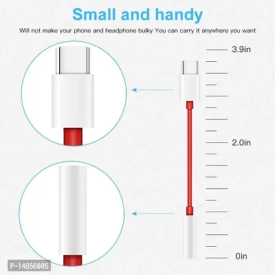 TDG USB C to 3.5 Audio Jack Connector Type C to 3.5 mm Headphone Jack Adapter for Smartphones with USB C Ports and 3.5 mm Headphone Jack-thumb2